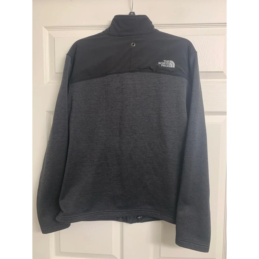 The North Face Full Zip Hybrid Fleece Jacket Charcoal Gray Large